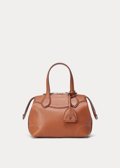 Bolsos Ralph Lauren Mujer Dorados - Calfskin Mini Voyager - RYXWF0543